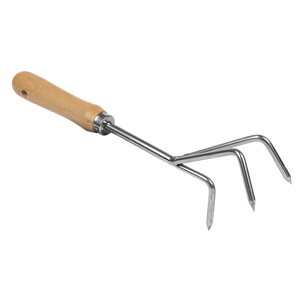 Premier Cultivator with Short Ash Handle & Stainless Steel Tines - SE-GTWH005
