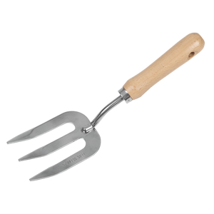 Premier Garden Hand Fork with Ash Handle & Stainless Steel Tines - SE-GTWH007