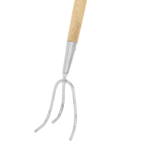 Premier Garden Cultivator with Ash Handle & Stainless Steel Tines - SE-GTWH012