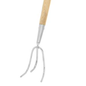 Premier Garden Cultivator with Ash Handle & Stainless Steel Tines - SE-GTWH012