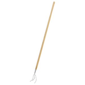 Premier Garden Cultivator with Ash Handle & Stainless Steel Tines - SE-GTWH012