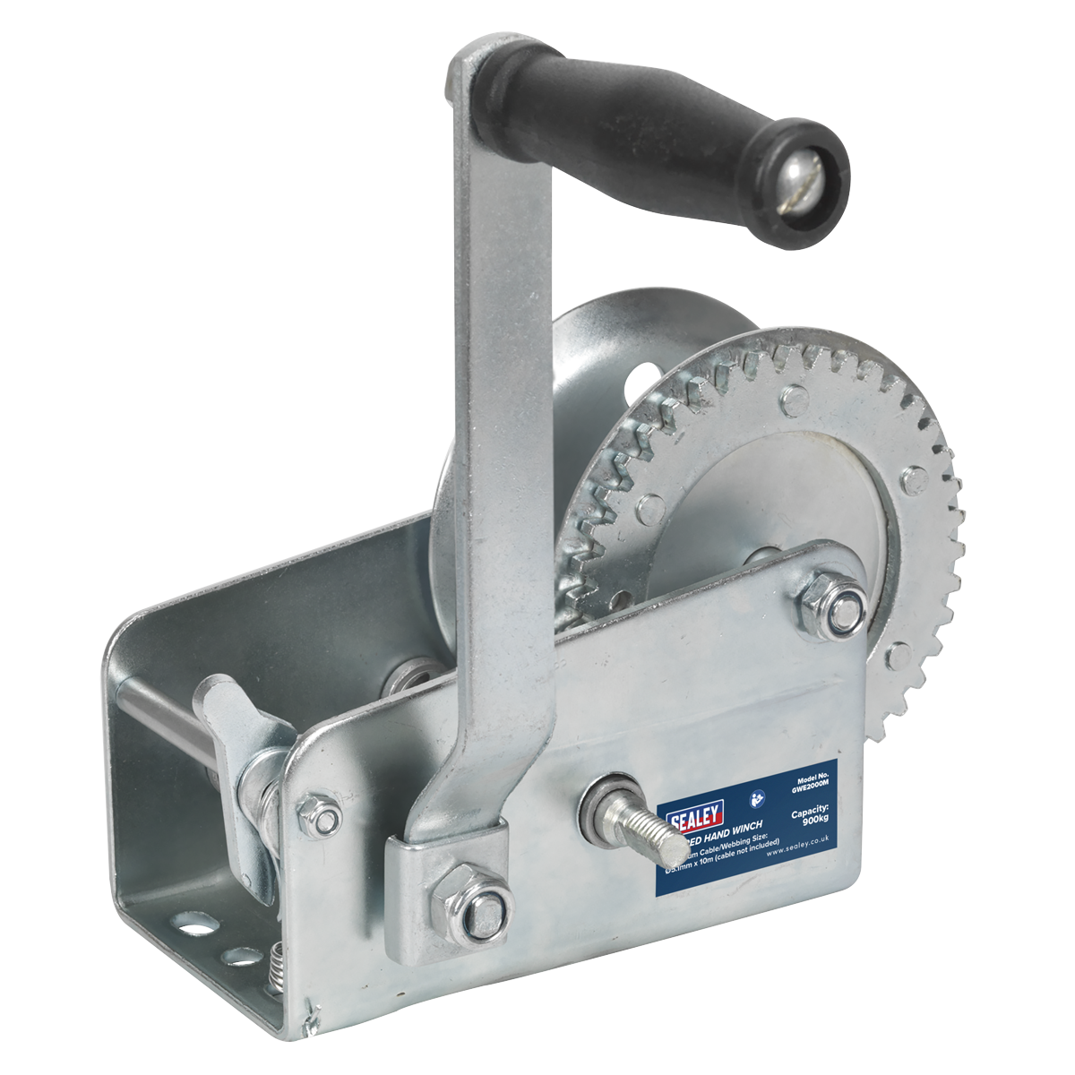 Geared Hand Winch 900kg Capacity - GWE2000M - Farming Parts