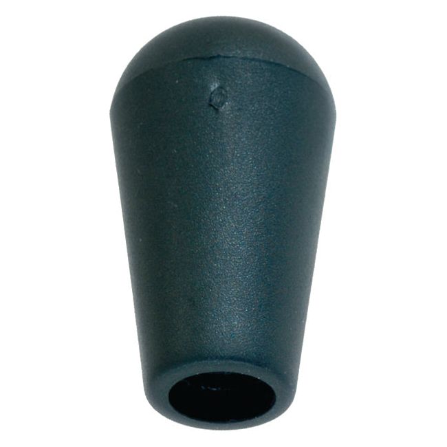 The Gear Knob (Sparex Part No. S.62203) by Sparex is a black, conical plastic knob with a rounded top and a hollow base, featuring an 8mm female thread for secure attachment.