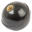 A Sparex Gear Knob, Part No. S.640, featuring a black spherical design with a 5/16” x 24tpi threaded metal insert, suitable for Ford/New Holland applications.