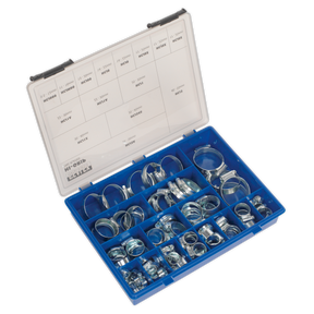HI-GRIP® Hose Clip Assortment 81pc Sizes Ø9.5-55mm - HCJ85AC - Farming Parts