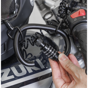 Helmet/Gear Lock with Cable - SE-HGL02
