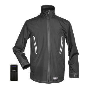 5V Heated Rain Jacket - Small with Power Bank 20Ah - HJ05KIT - Farming Parts