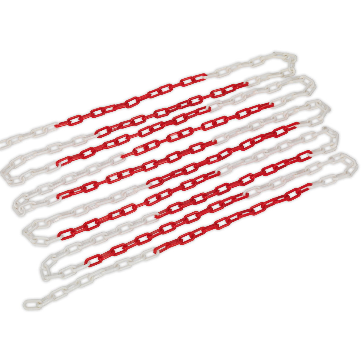 Safety Chain Red/White 25m x 6mm - HSC25M - Farming Parts
