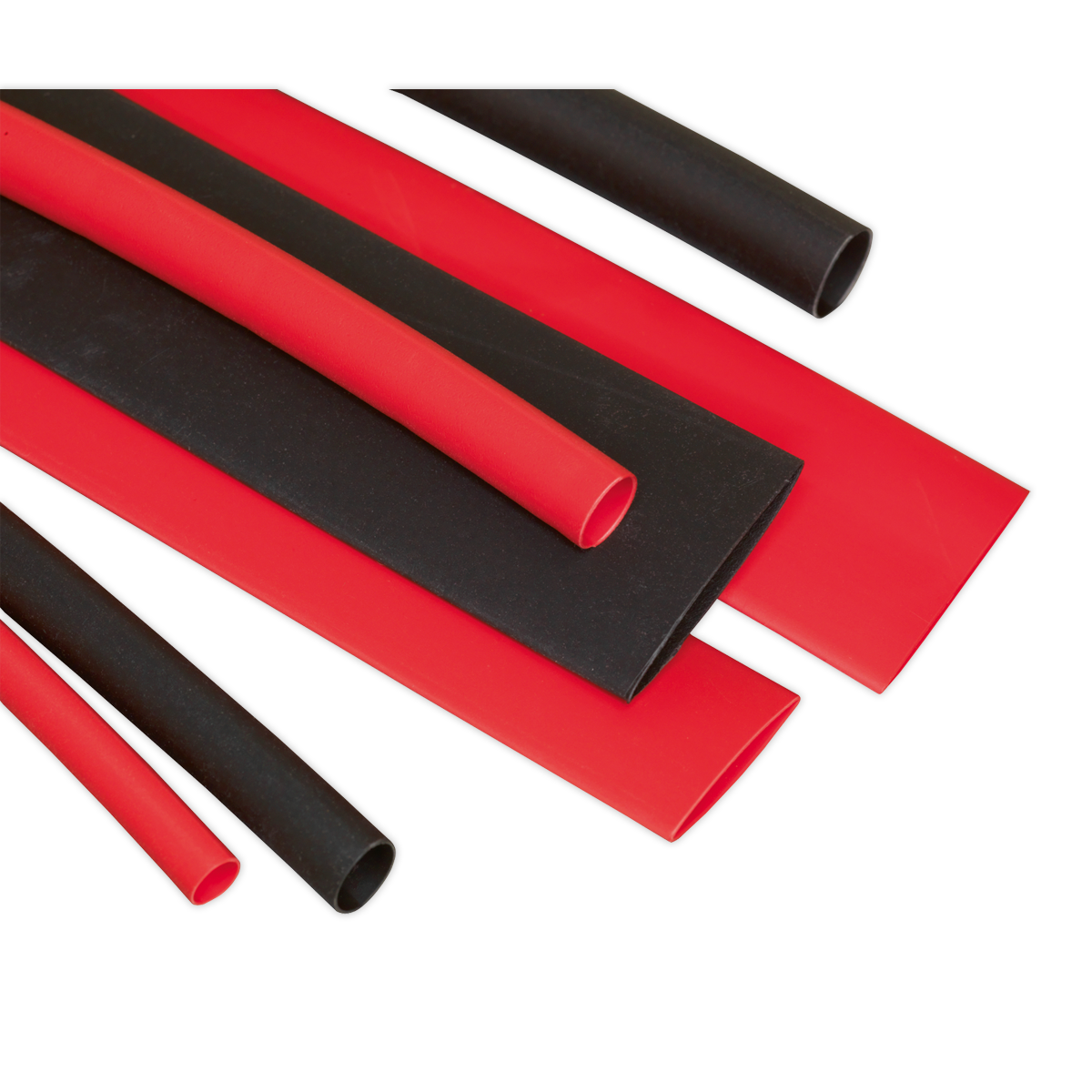 Heat Shrink Tubing Assortment 95pc 100mm Black & Red - HST100BR - Farming Parts