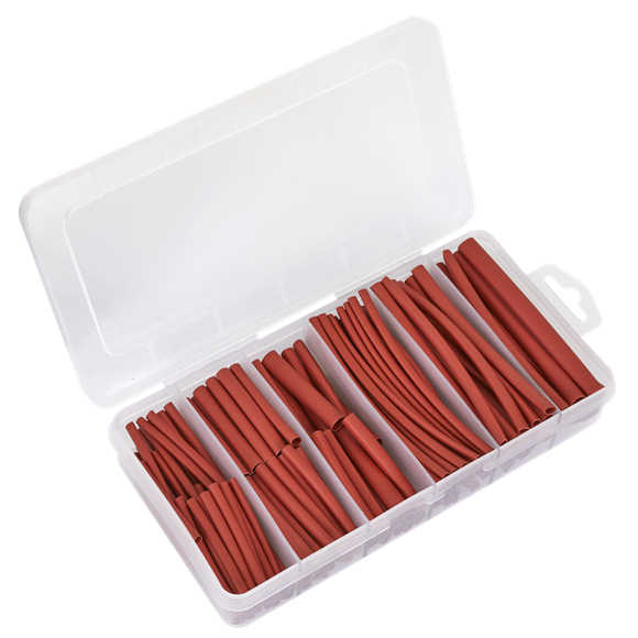 Sealey | Heat Shrink Tubing Assortment 50 & 100mm 180pc - Red - HST501R