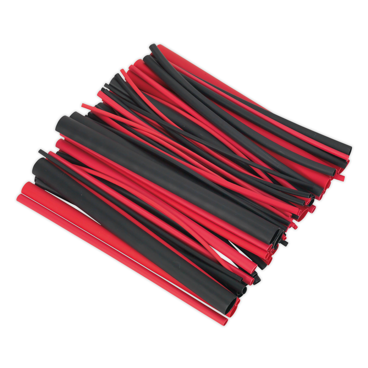 Heat Shrink Tubing Assortment 72pc Black & Red Adhesive Lined 200mm - HSTAL72BR - Farming Parts