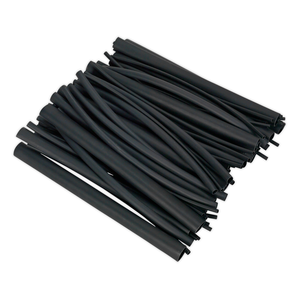 Heat Shrink Tubing Assortment 72pc Black Adhesive Lined 200mm - HSTAL72B - Farming Parts