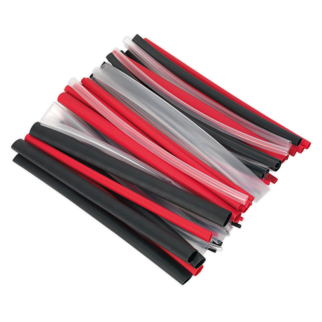 Heat Shrink Tubing Assortment 72pc Mixed Colours Adhesive Lined 200mm - HSTAL72MC - Farming Parts
