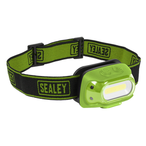 Sealey | Rechargeable Head Torch with Auto-Sensor 8W COB LED - Green - HT08RG