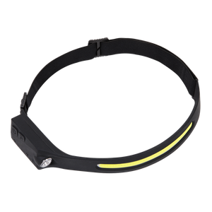 Rechargeable Head Torch with Auto-Sensor 5W COB & 3W LED - Display Box of 12 - SE-HT104RDB