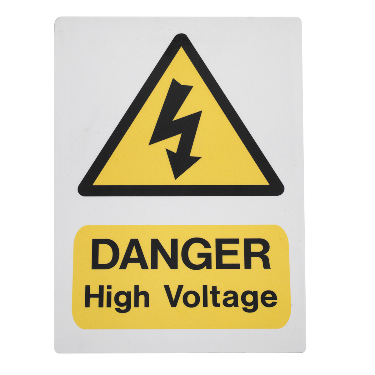 High Voltage Warning Sign 200 x 300mm - HVSA4 - Farming Parts