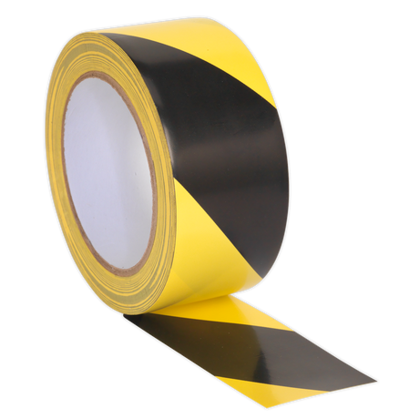 Hazard Warning Tape 50mm x 33m Black/Yellow - HWTBY - Farming Parts