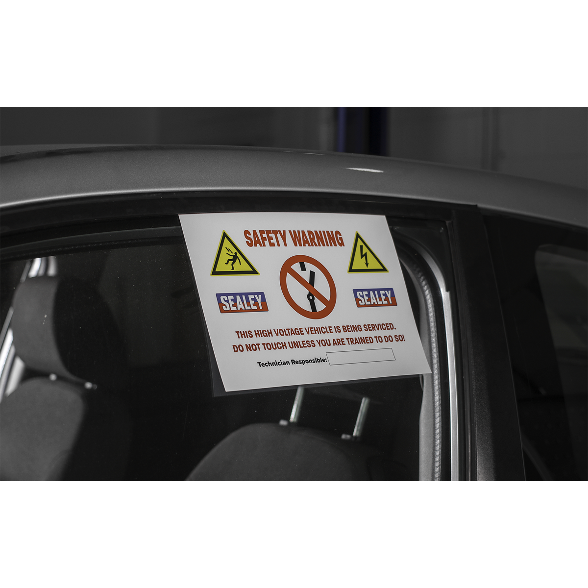 Hybrid/Electric Vehicle Warning Sign - HYBRIDSIGN - Farming Parts