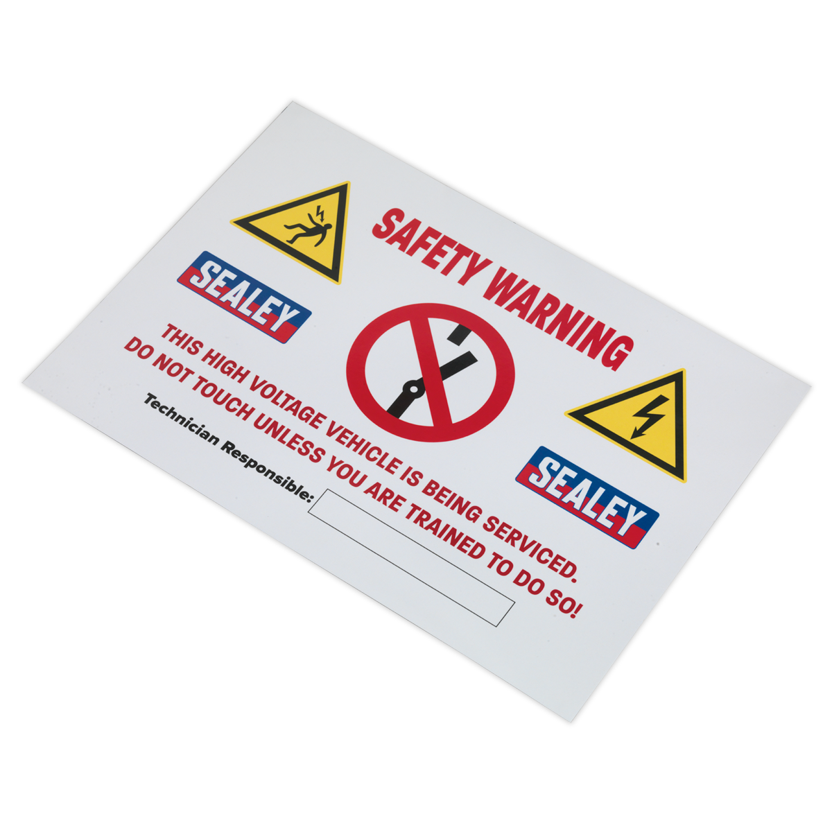 Hybrid/Electric Vehicle Warning Sign - HYBRIDSIGN - Farming Parts