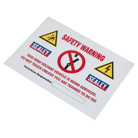 Hybrid/Electric Vehicle Warning Sign - HYBRIDSIGN - Farming Parts