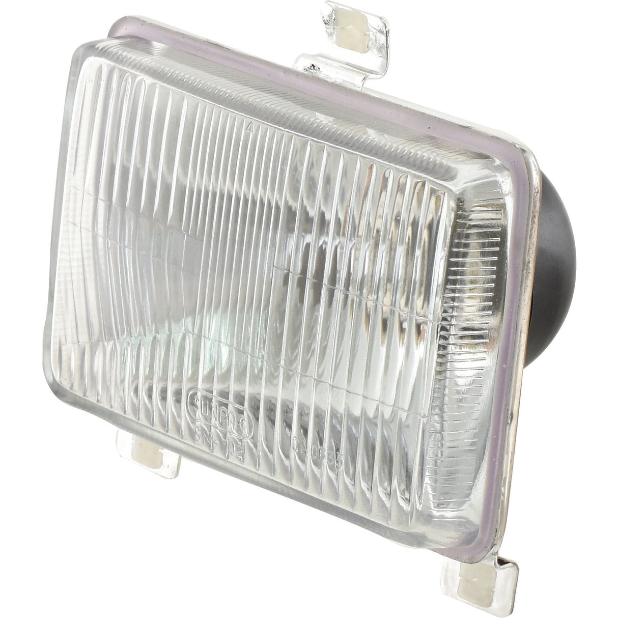 Close-up image of the Sparex Head Light, featuring a clear lens and metal mounting brackets, compatible with halogen light replacement bulbs model S.65437.