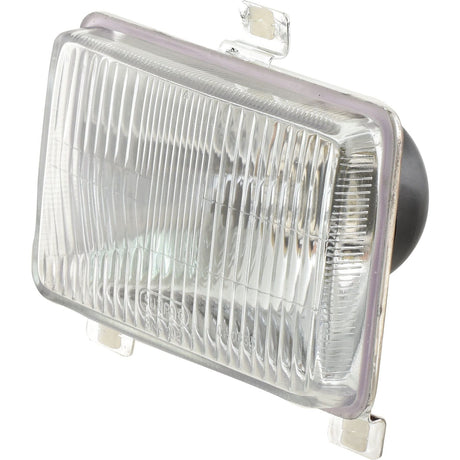 Close-up image of the Sparex Head Light, featuring a clear lens and metal mounting brackets, compatible with halogen light replacement bulbs model S.65437.