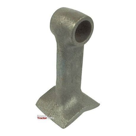 A Sparex Hammer Flail with a 32mm top width, 53mm bottom width, a 23mm hole diameter, and a 110mm radius; featuring one cylindrical end and a flat, angled base - ideal as a replacement part for McConnel machinery under the part number 7191320 - S.78154.