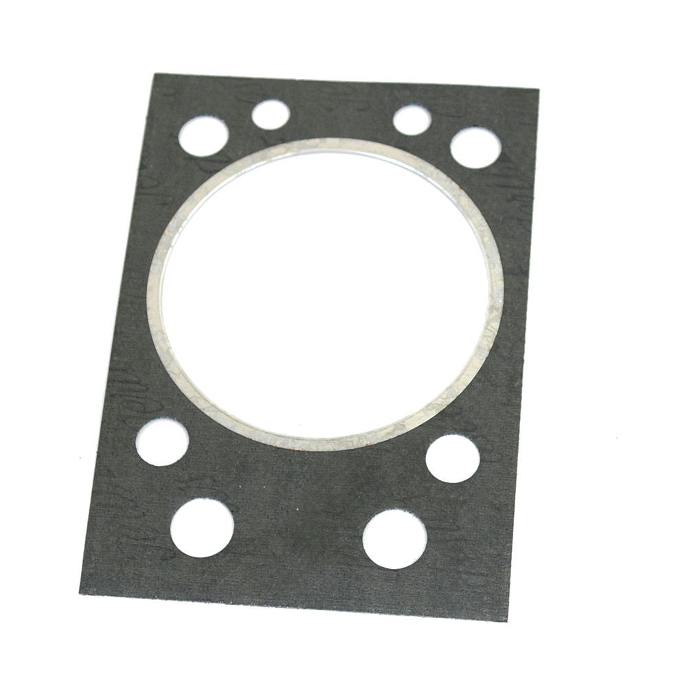 Introducing the Sparex Head Gasket - 1 Cyl. | Sparex Part No.S.71285, featuring a rectangular design with a central circular cutout and six surrounding smaller holes, ideal for John Deere and Zetor machinery.