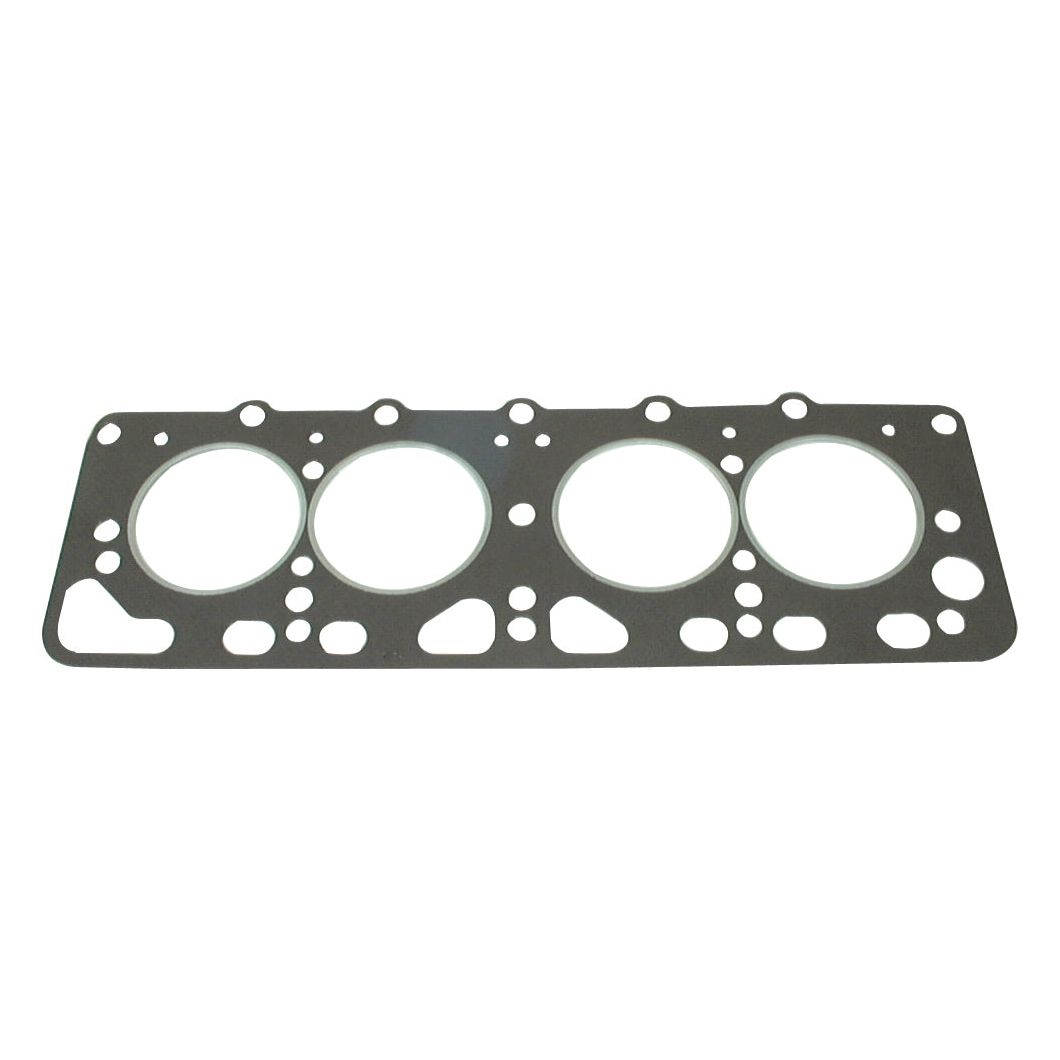 A flat, rectangular Sparex Head Gasket - 4 Cyl. (AD4/55-T, AD4/49) with four circular openings and multiple smaller holes for bolts and fluid passages, also known as Sparex Part No.S.57554.