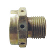 The Hydraulic Breather Plug Adaptor M16 x 1.5 (Sparex Part No. S.2526) from Sparex is a brass breather plug that features an M16 threaded fitting, a hexagonal section, and multiple small holes.