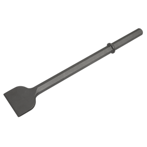 The Sealey Extra-Wide Chisel 110 x 608mm - 1-1/8" Hex - IE1EWC features a flat, wide blade, and a hexagonal shank, with a length of 608mm.