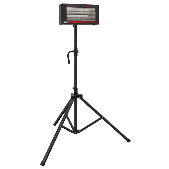 Sealey | Infrared Quartz Heater with Tripod Stand 230V 1.2kW - IR12CT