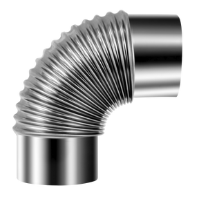 Stainless Steel Exhaust/Flue 90° Bend for IR13/IR16 Ø100mm - IREX3 - Farming Parts