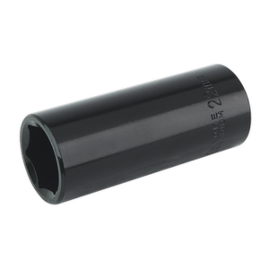 The Impact Socket 22mm Deep 1/2"Sq Drive (IS1222D) by Sealey, crafted from Chrome Vanadium and featuring engraved lettering that indicates the size "22MM," exemplifies Sealey's commitment to quality.