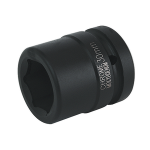 Discover Sealey's Impact Socket 30mm 1"Sq Drive - IS130, renowned for its superior corrosion resistance and strength with its "CHROME MOLYBDENUM" composition.