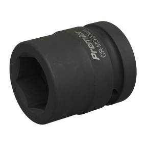 Close-up of a black metallic impact socket wrench labeled "Sealey IS132 32mm," designed for precision with air impact wrenches.