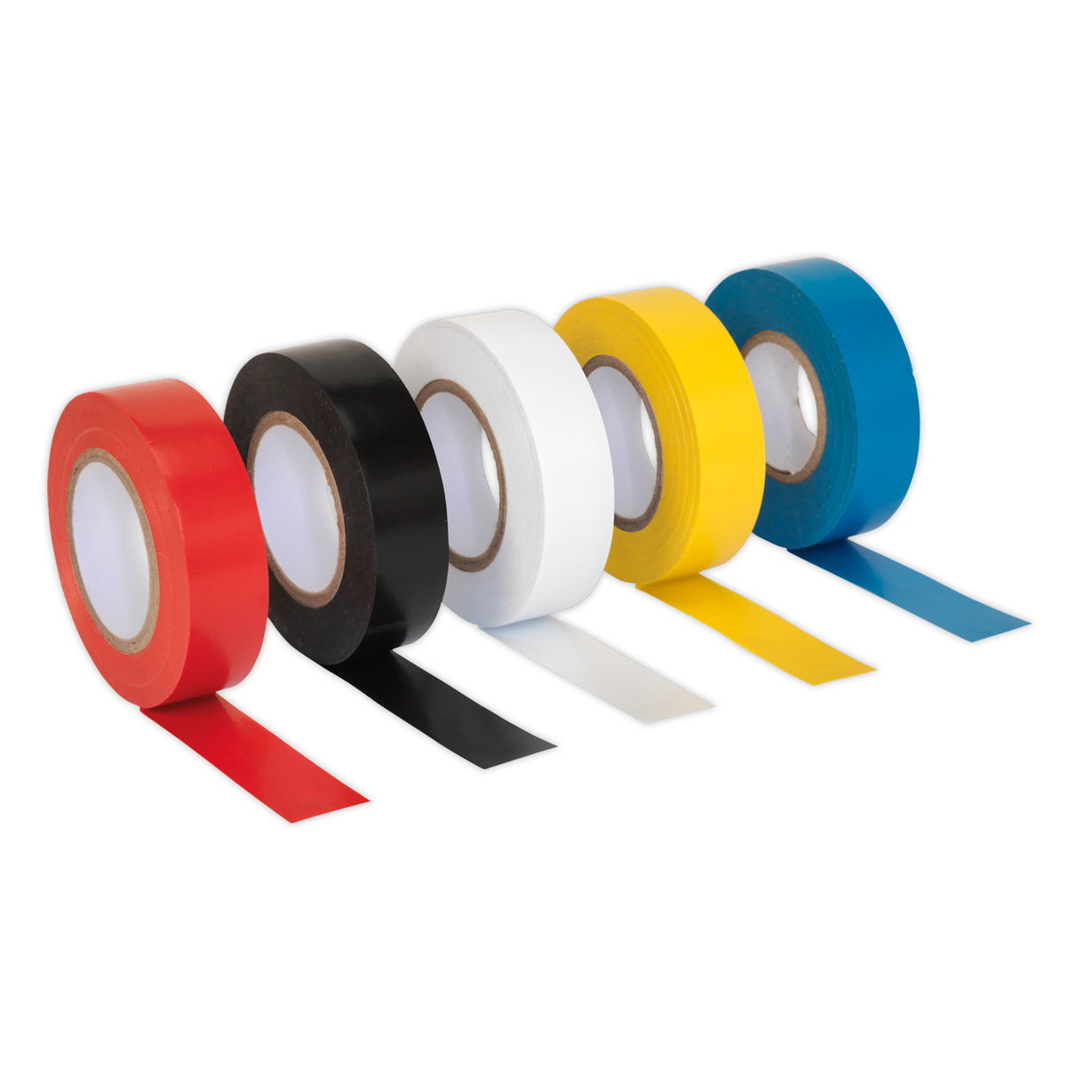 PVC Insulating Tape 19mm x 20m Mixed Colours Pack of 10 - ITMIX10 - Farming Parts