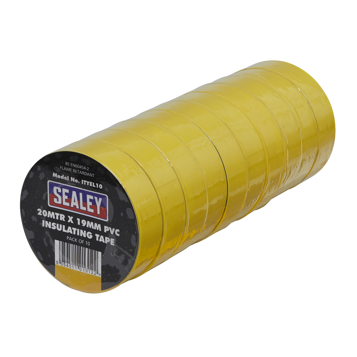 PVC Insulating Tape 19mm x 20m Yellow Pack of 10 - ITYEL10 - Farming Parts