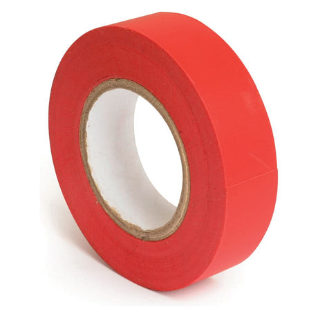 An upright roll of Sparex Insulation Tape (Sparex Part No. S.4506) in red, measuring 19mm in width and 20 meters in length, features its white inner core against a pristine white background.