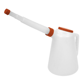 Oil Container with Red Lid & Flexible Spout 5L - JDL5R - Farming Parts