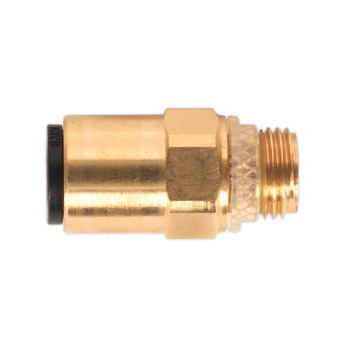 Brass SuperThread Straight Adaptor 6mm x 1/8"BSP Pack of 2 (John Guest Speedfit® - RM010611) - JGBC618 - Farming Parts