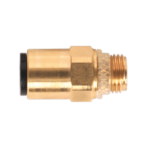 Brass SuperThread Straight Adaptor 6mm x 1/8"BSP Pack of 2 (John Guest Speedfit® - RM010611) - JGBC618 - Farming Parts