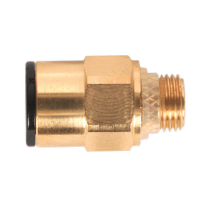 Brass SuperThread Straight Adaptor 8mm x 1/8"BSP Pack of 2 (John Guest Speedfit® - RM010811) - JGBC818 - Farming Parts