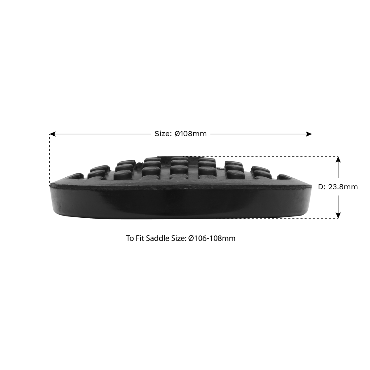 Safety Rubber Jack Pad - Type C - JP10 - Farming Parts