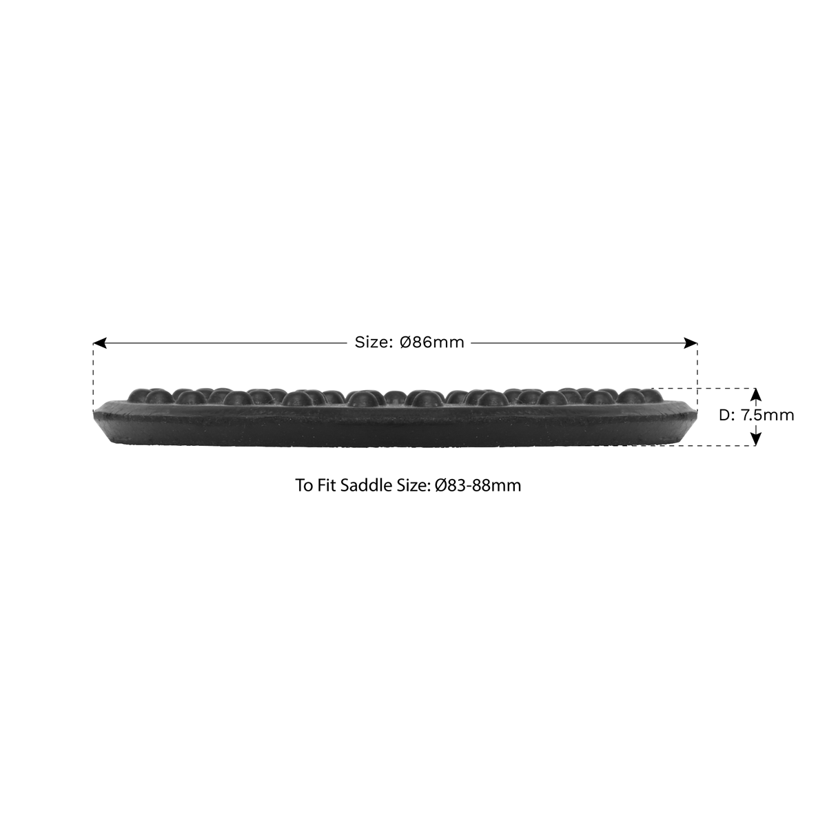 Safety Rubber Jack Pad - Type B - JP11 - Farming Parts