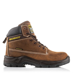Buckbootz LACERZ Brown Crazy Horse Waterproof Safety Boots S7S