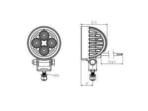 *SPECIAL PRICE* - LED Work Light Class 1 900 Lumens 10-30V Flood Beam - S.29319