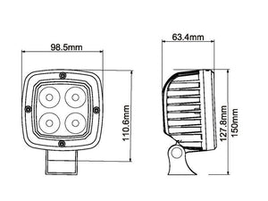 *SPECIAL PRICE* - LED Work Light Class 3 4000 Lumens 10-30V Flood Beam - S.119891