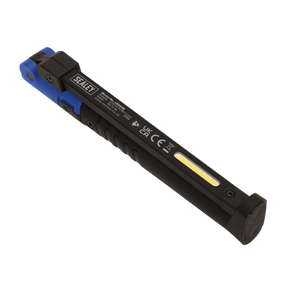 Rechargeable Slim Folding Pocket Light 2 COB & 1 SMD LED - Blue - LED01B - Farming Parts