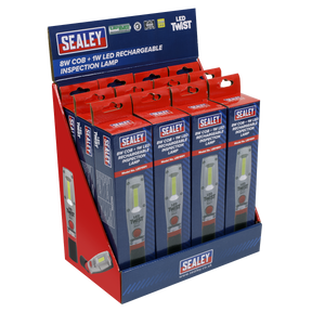 Rechargeable Inspection Light 8W LED - Display Box of 12 - LED1001DB - Farming Parts